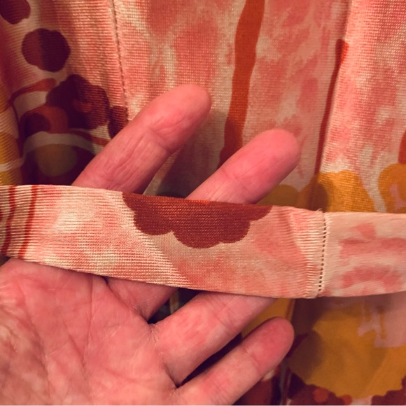 Genuine Vintage Finlaw Of Melbourne 1970’s Maxi Dress Colourful Print Size 16 - Picture 15 of 16